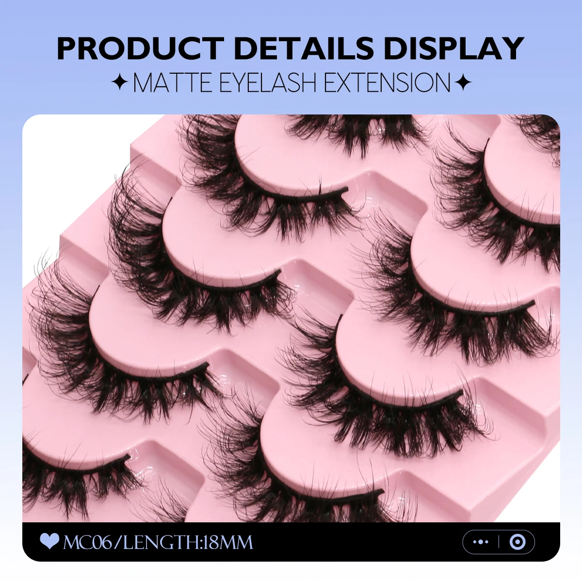 Lasvirey رقيق القط رموش 8D سميكة حجم الرموش دراماتيكية كامل قطاع رموش اصطناعية تمديد فو المنك جلدة ماكياج