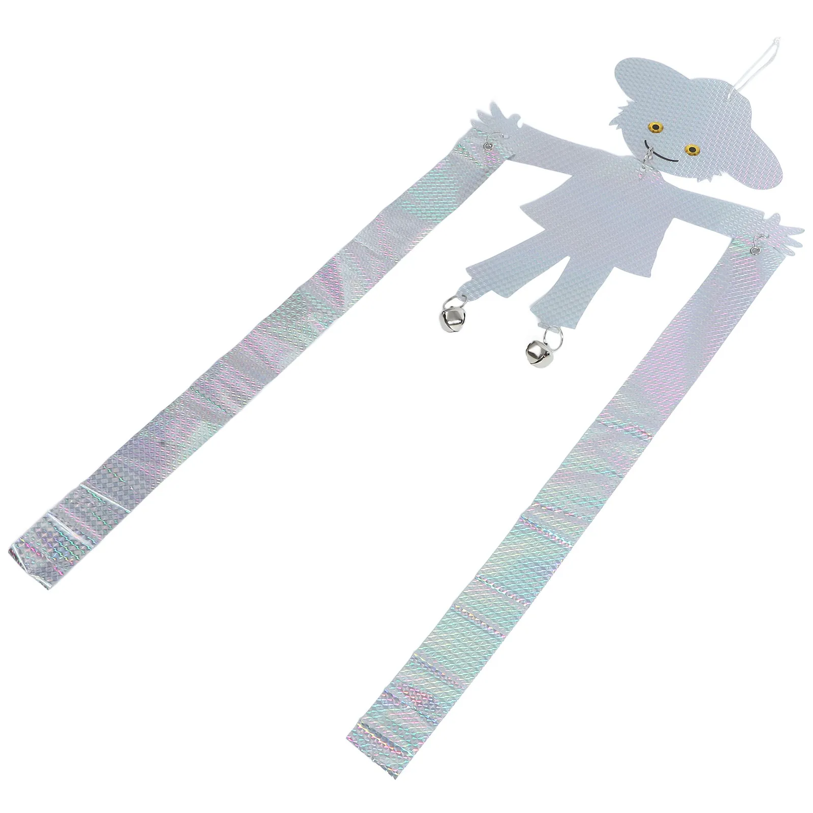 Reflective Dual-Side Bird Deterrent Scarecrow Pattern Hanging Device for Patio Yard Porch Woodpecker Pigeon Garden Protection view 5