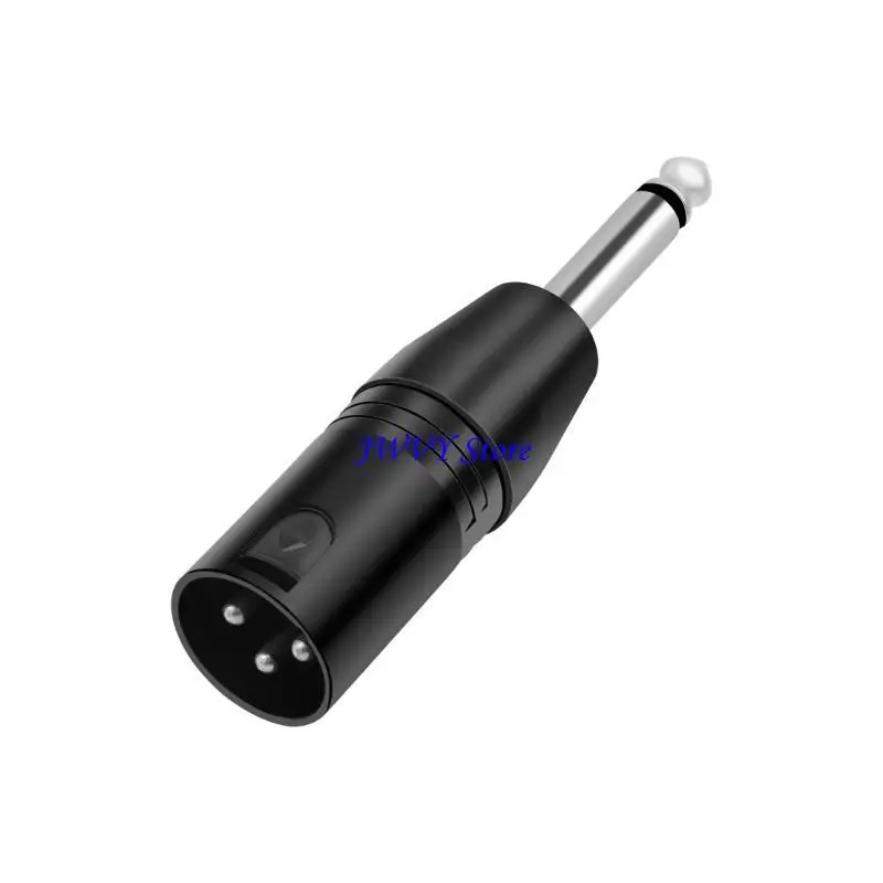 573A 3Pin to 1/4inch 6.35mm Microphones Sound Adapter to 3Pin Adapter for Camcorders