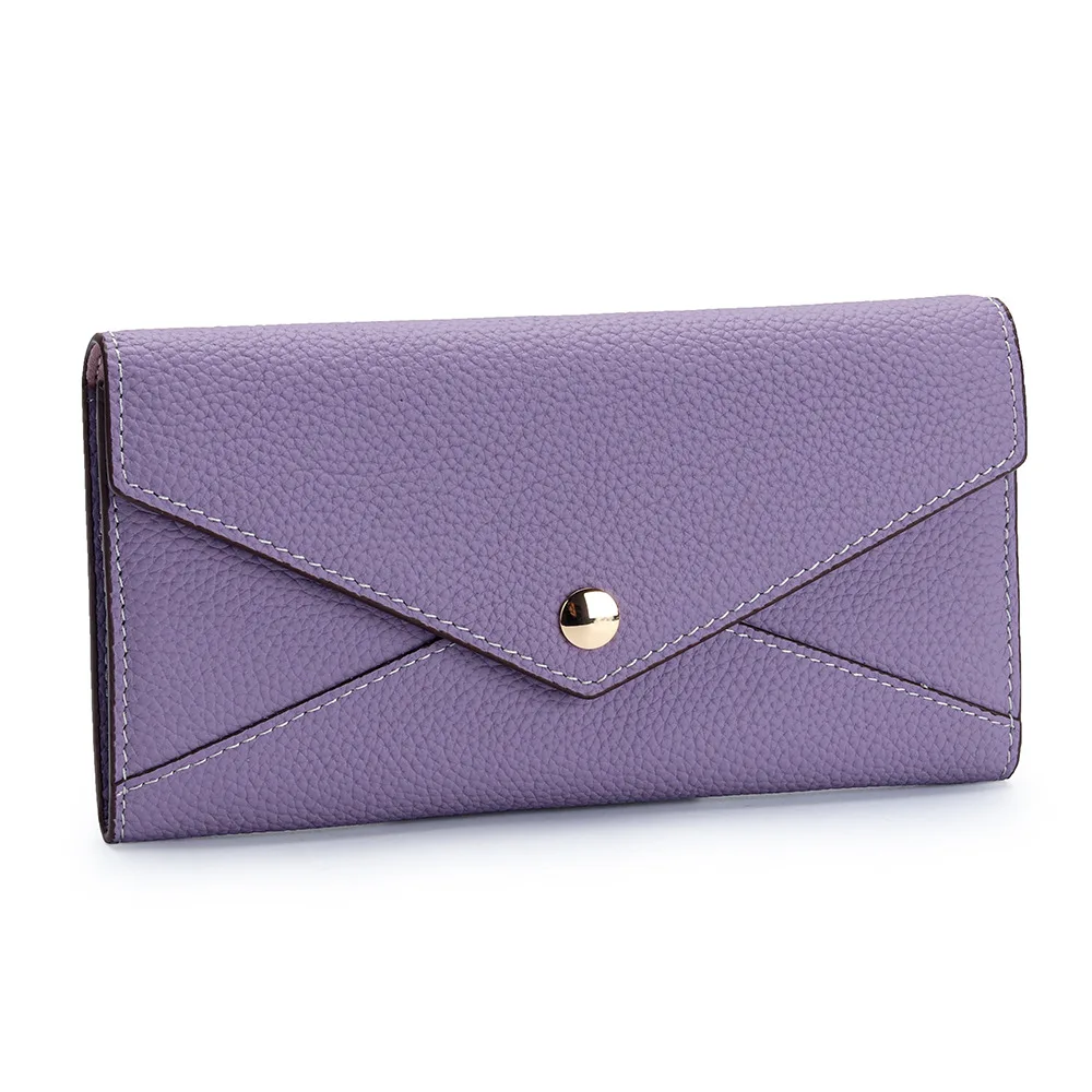 New Arrive RanHuang 2025 Women's Genuine Leather Wallets High Quality Long Wallets Fashion Clutch Bags Multifunction Purses B386