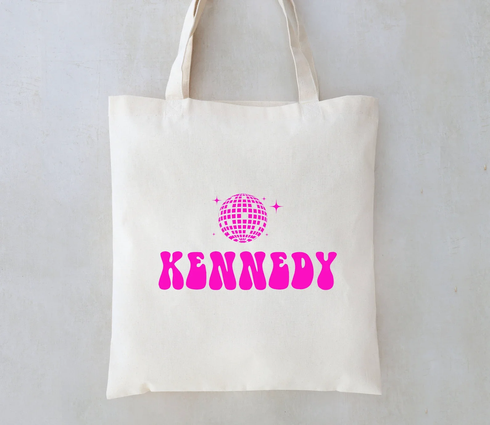 Personalized Name Tote - Name Tote - Bridesmaid Tote - Bridesmaid Name Tote - Personalized Bridesmaid Favors - Disco Bachelorett