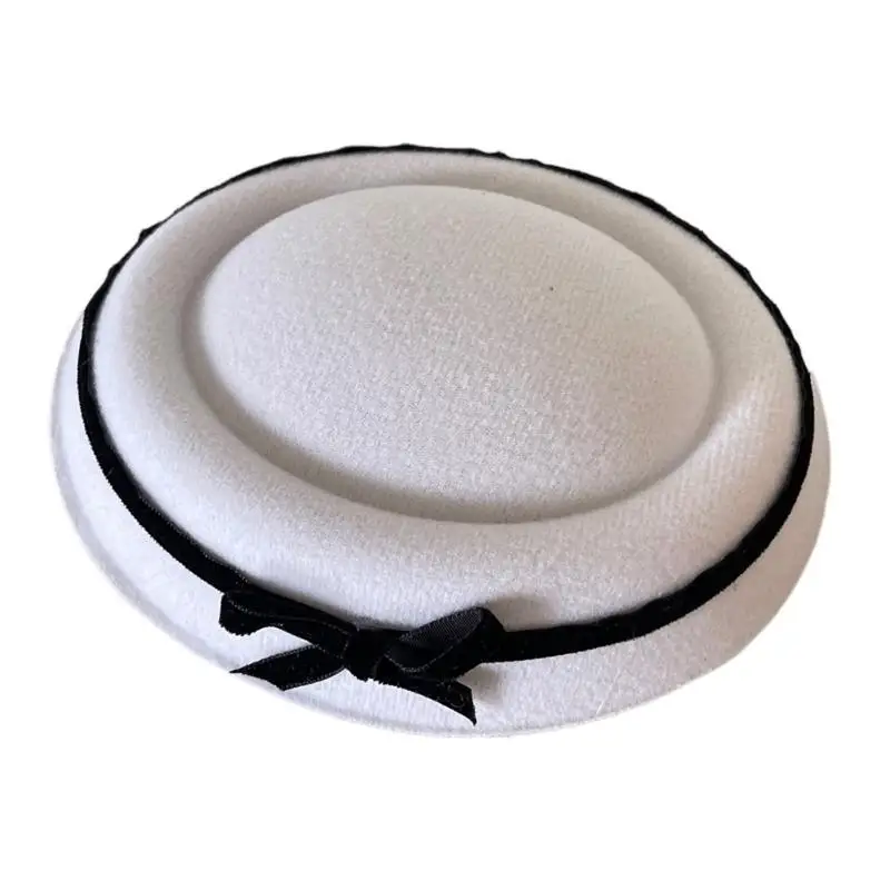 A52E Vintage Chapeaux Cocktail Thés Chapeau Quotidien Chapeaux Parfaits pour les Fêtes Tenue Décontracté Tête