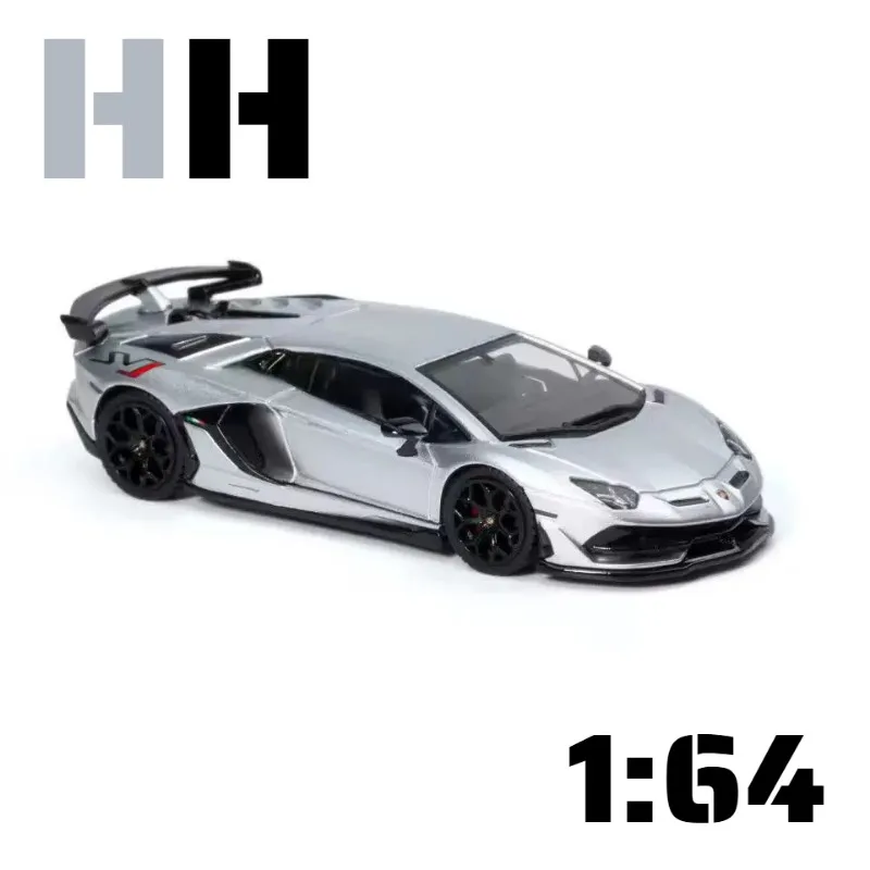 HH 1:64 Lamborghini Aventado SVJ LP770-4 die cast alloy car model is a favorite gift collectible for boys.