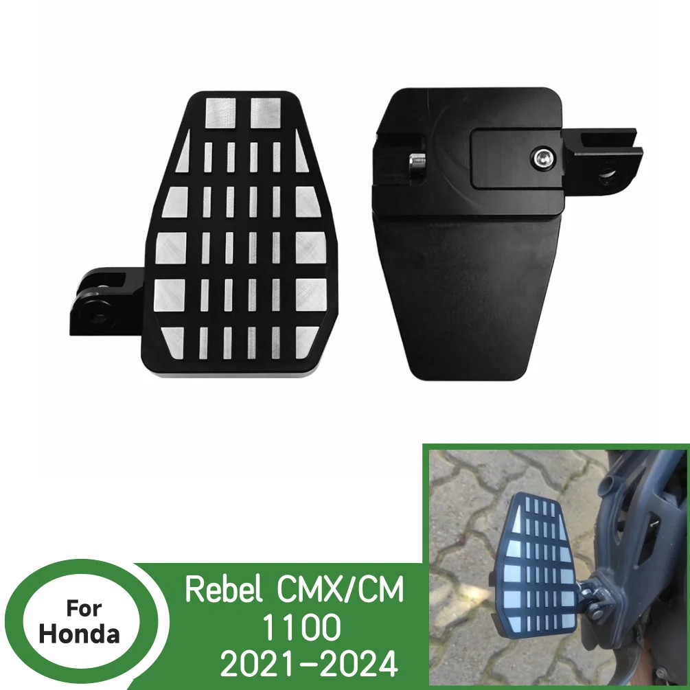 

CMX1100 CM1100 Wide Footpeg Front Rider Foot Pegs For Honda Rebel CMX 1100 2021-2024 Motorcycle Rest Footboards Enlarger Pedal
