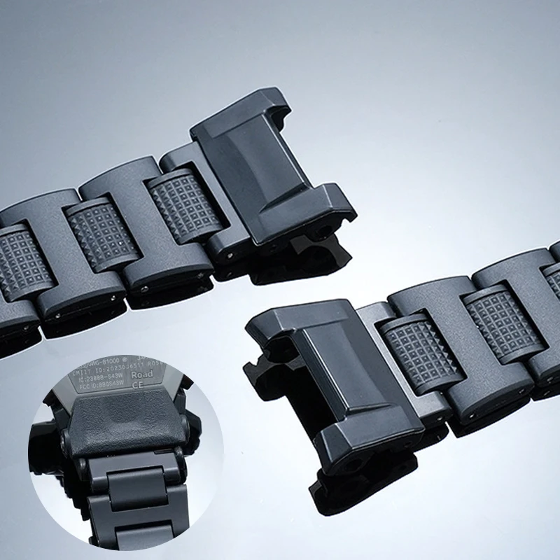 For Casio G-SHOCK Mudmaster 5713 GWG-B1000 The Third Generation Modified Lightweight Plastic Steel Strap Black Bracelet for Men - view 5