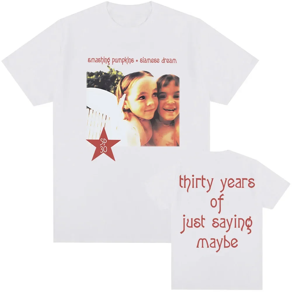 Siamese Dream Smashing Pumpkins Rockband Grafik Sommer-Tops Damen T-Shirt Unisex Tee Top Kurzarm Herren Baumwoll-T-Shirt – Detail 8