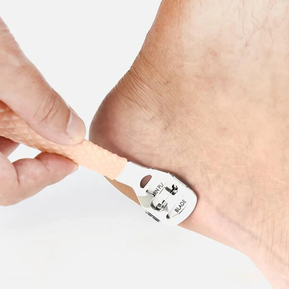 

3Pcs Premium Pedicure Foot Dead Skin Remover Tool Compact Size for Home and Professional Use Light Blue Pink