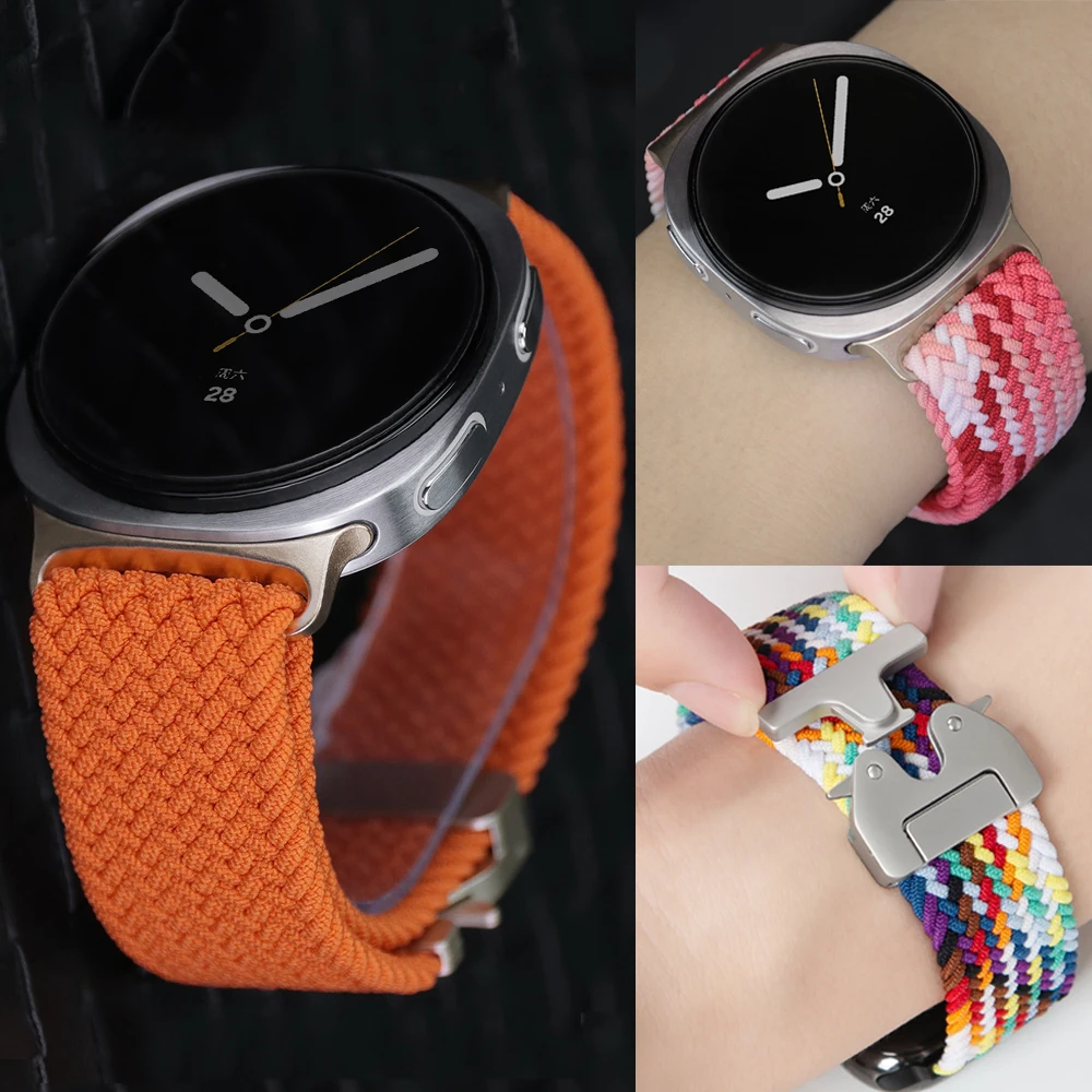 Fallschirmbänder für Samsung Galaxy Watch Ultra 2025 2024, geflochtene Armbänder für Samsung Galaxy Watch 8 8Classic 46 mm 44 mm 40 mm