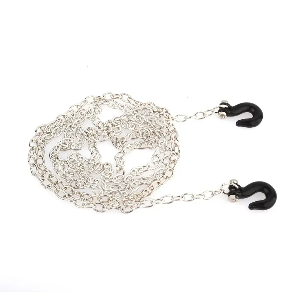 

Rc Car Metal Tow Hook Chain Decoration For 1:10 Rc Rock Crawler Trx-4 Axial Scx10 90046 Wraith D90 Tf2 Tamiya Cc01