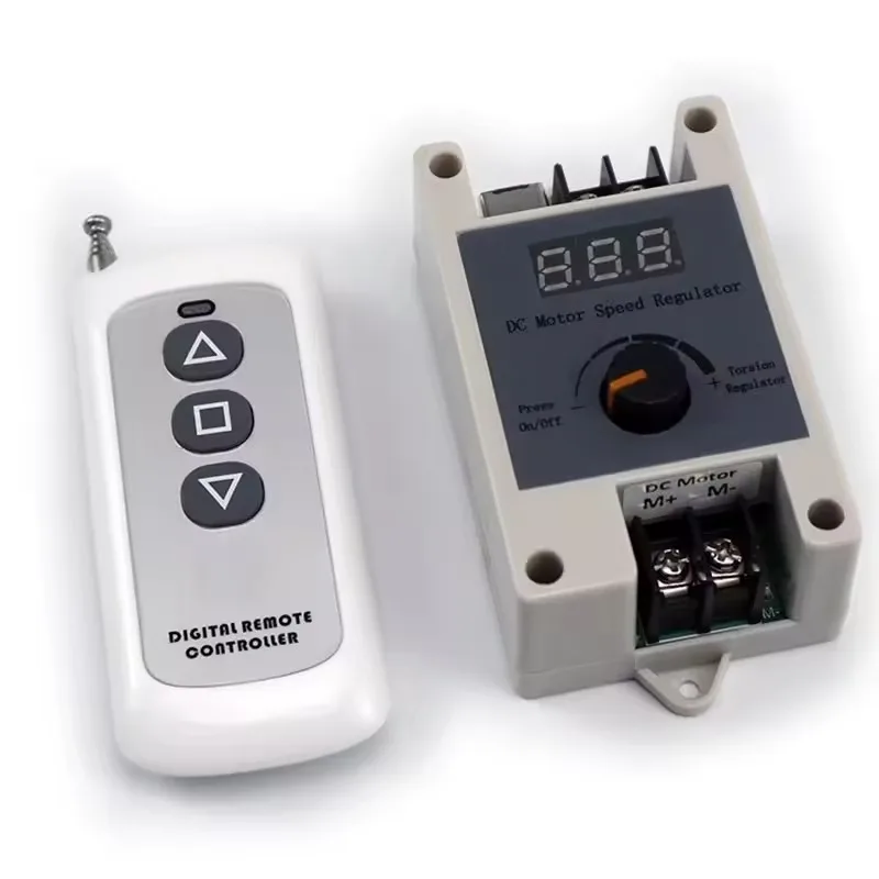 433M Wireless Remote Control DC Motor Speed Regulator PWM Stepless Speed Switch 5A 12V/24V Motor Controller for Home Automation