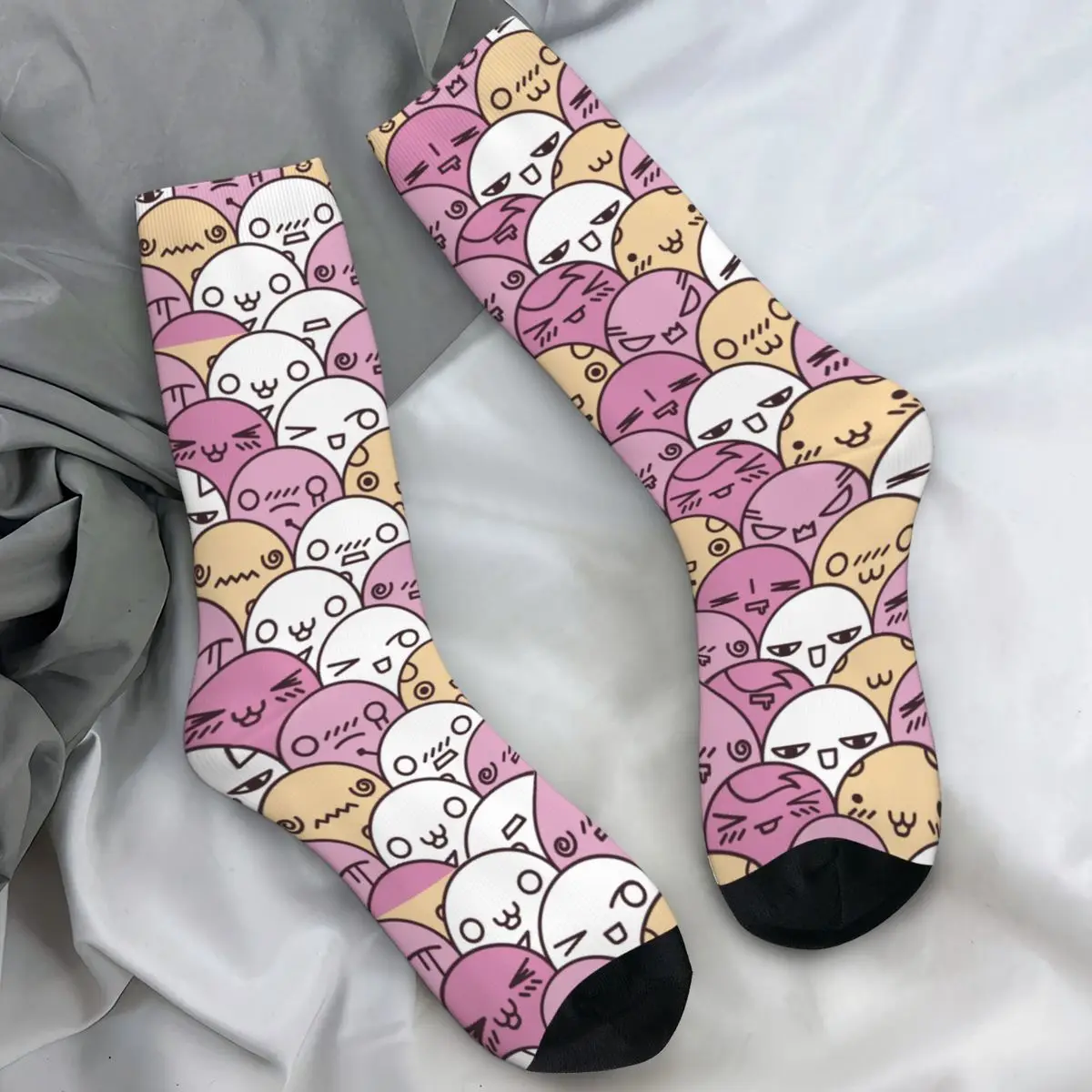 

Милые чулки с героями мультфильмов, забавные повседневные носки на заказ, весенние носки против пота, теплые мягкие носки для взрослых и мужчин для бега