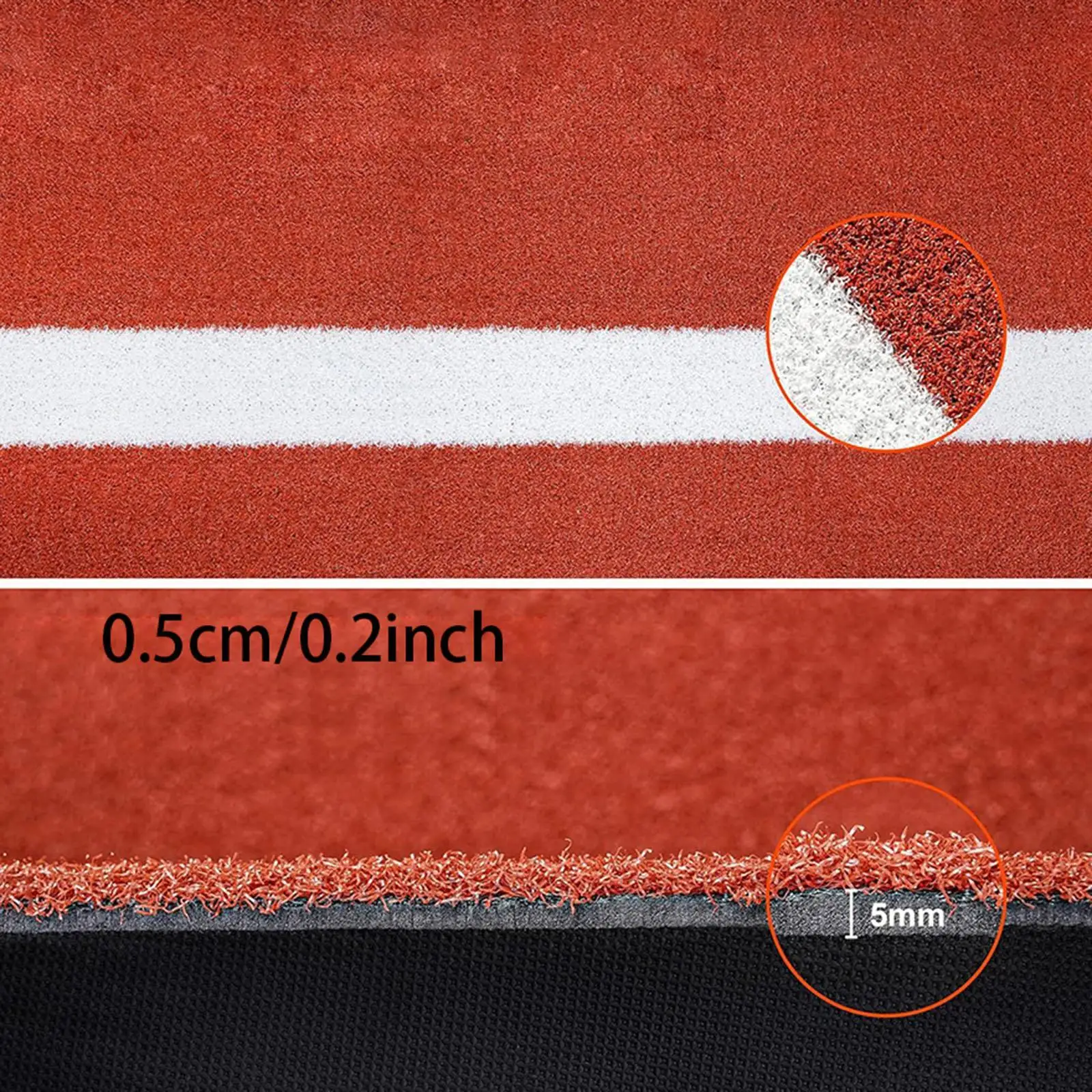 Batting Cage Mat for Baseball Softball PP Short Grass Non Slip Backing Hitting Trainer for Practice and Games