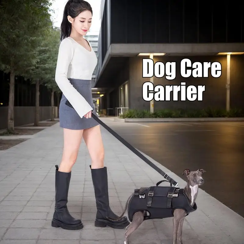 

Dog Lifting Harness Pet Walking Aid Straps Multi-Functional Shock Absorbing Dog Lift Harness For Training Recovery Puppy Elderly