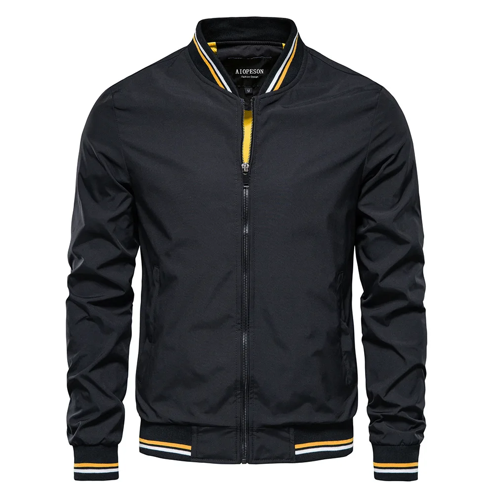 Männer kleidung Einfarbig Bomber Jacke Männer Casual Slim Fit Baseball Herren Jacken Neue Herbst Mode Hohe Qualität Jacken für