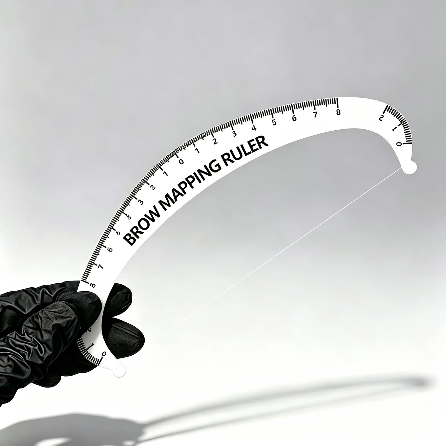 Acrylic Eyebrow Mapping Ruler with Thread String Microblading PMU Symmetry Measuring Stencil Permanent Makeup Tattoo Design Tool