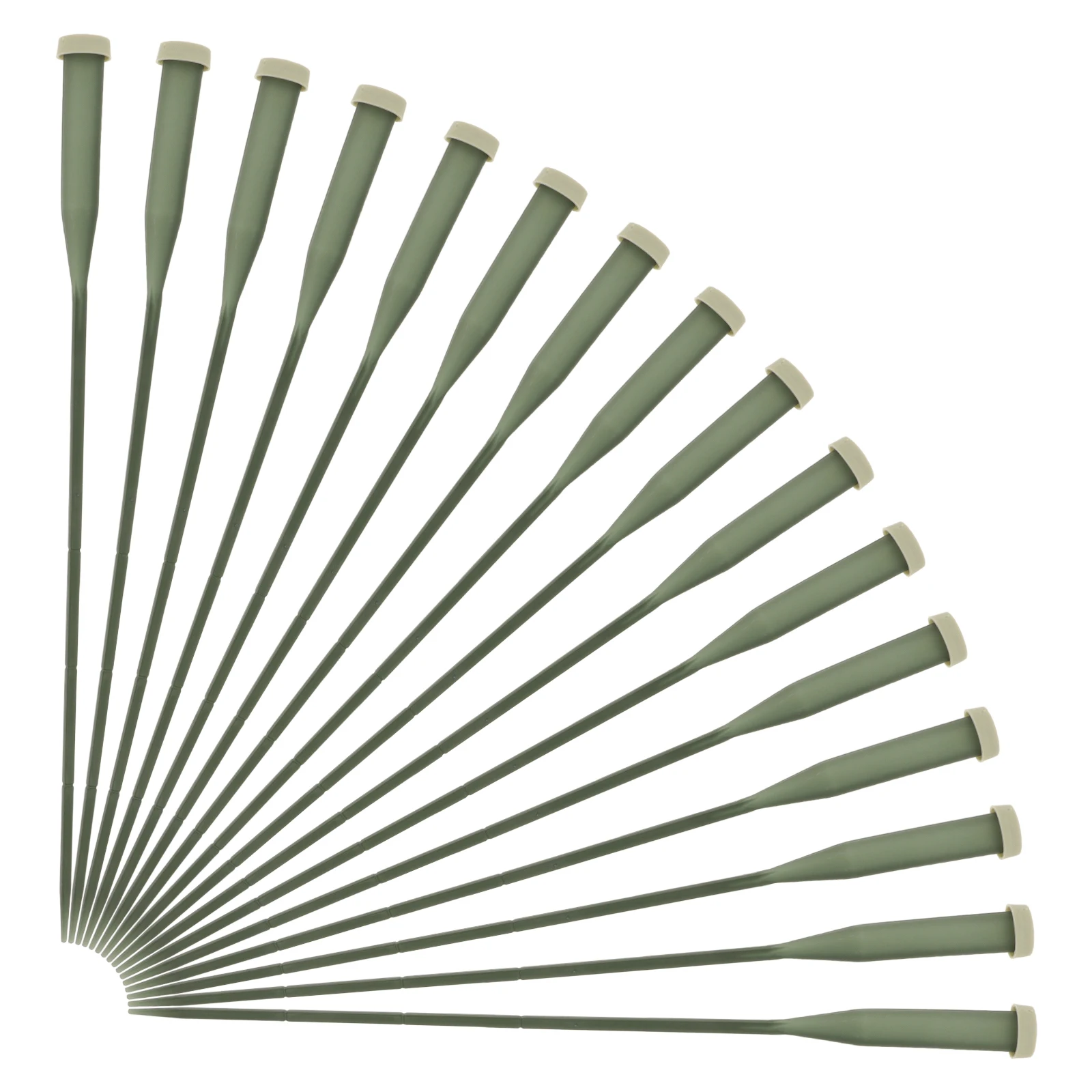 

50pcs Planting Tubes Green Color Flower Water Tubes Plastic Vials Arrangement Container Horticulture Supply Stem Retention