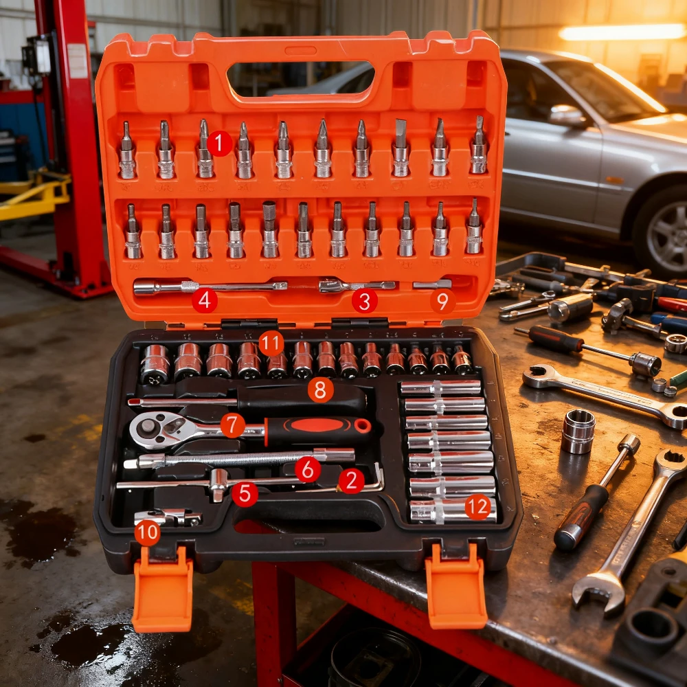 

Набор инструментов для авторемонта, набор рукавов, комбинированный рукав с пакетной головкой, ящик для инструментов, ящик для инструментов для ремонта мотоциклов, ящик для инструментов для обслуживания автомобиля