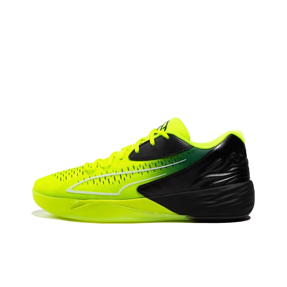 PUMA Stewie 1 Basketball Shoes Unisex Low Top Green/Black 378255-01