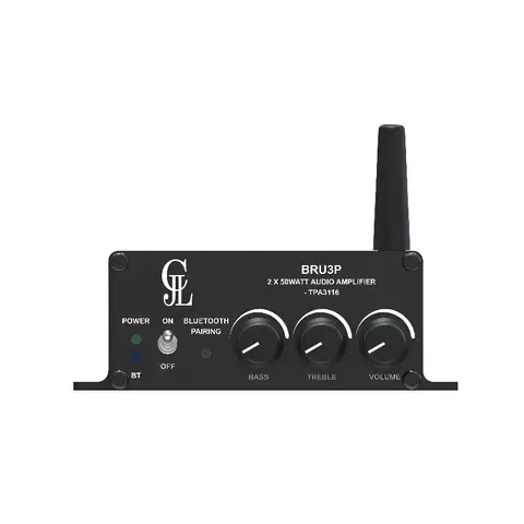 Computer UI Tuning Bluetooth 5.3 Digital Amplifier TPA3116 Stereo Power Amplifier 2X50W BRU3P