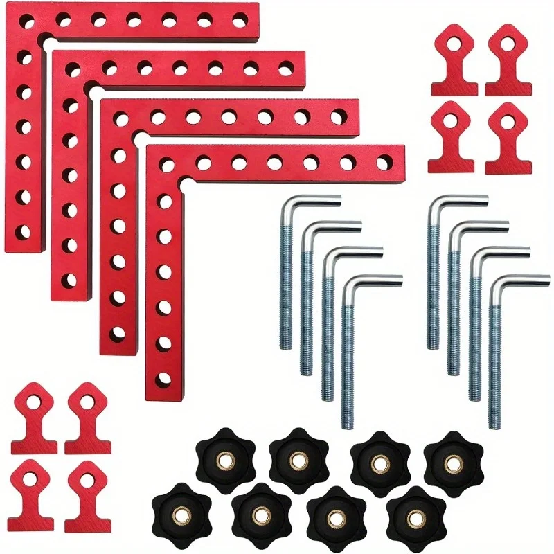 

2 комплекта/4 комплекта 90-градусных зажимов для деревообрабатывающих работ, фиксаторов для панелей, ручных инструментальных зажимов