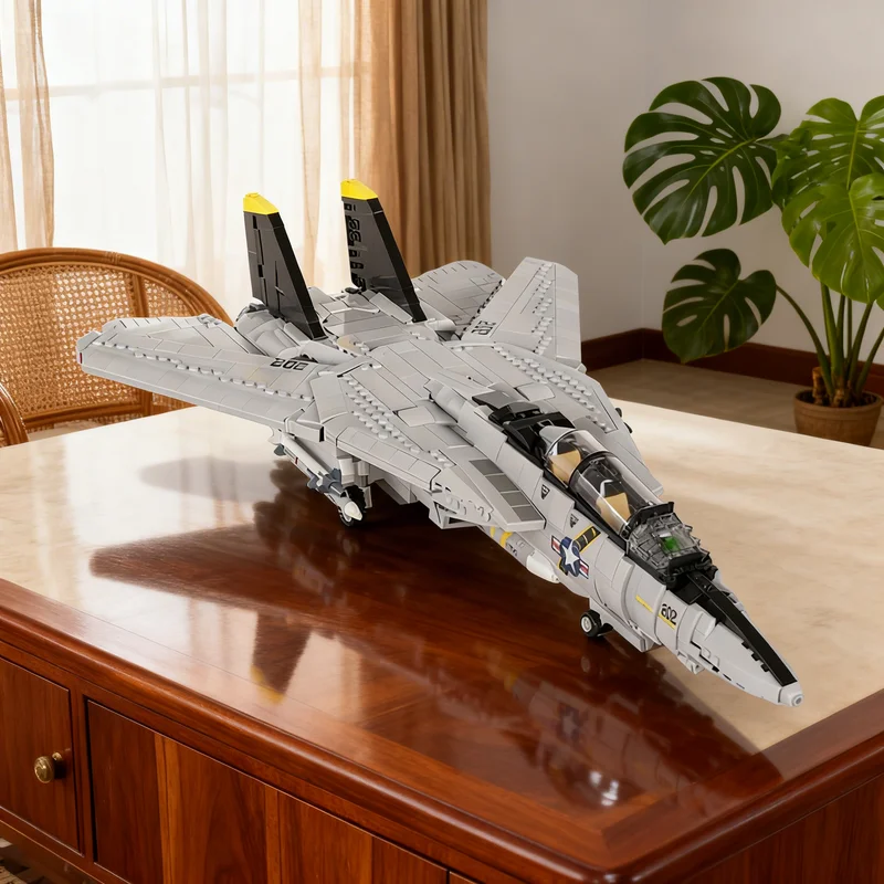 

2132pcs MOC F14 Tomcat Jolly Creator Expert Model Building Blocks Creative Gift DIY Display Decor Adult Premium Kids Desk Home
