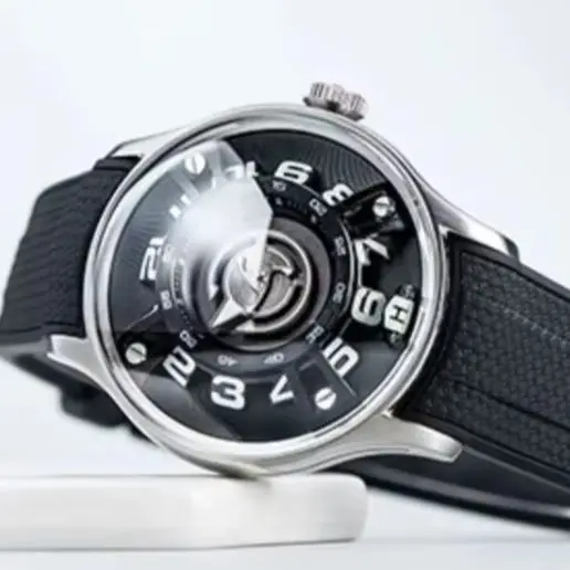 OBLVLO Men Automatic Watch 42mm Mechanical Wristwatch Luminous 50m Waterproof Sapphire Mirror Rotatable Starwheel Dial Miyota