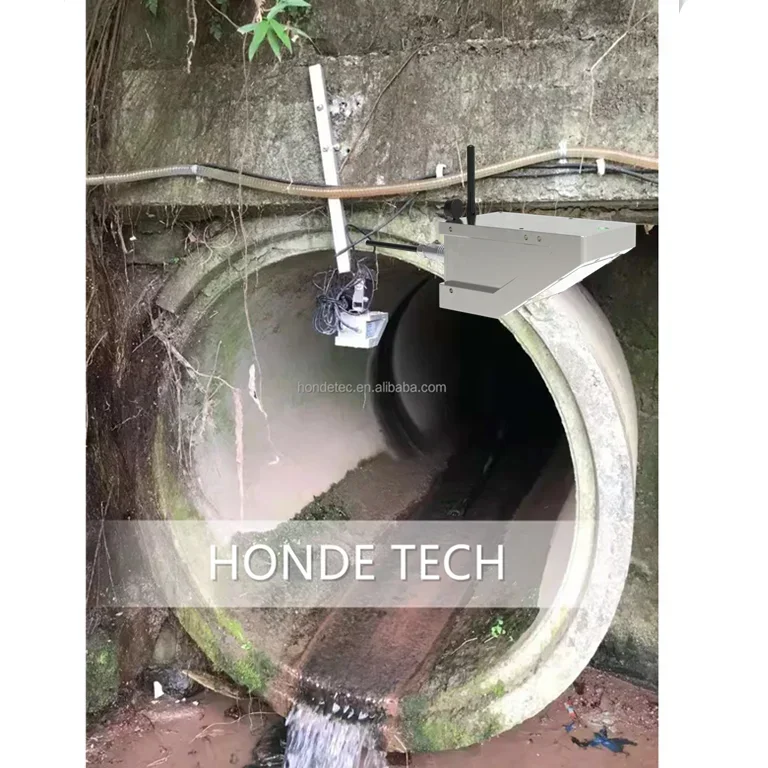 CE Doppler Non Contact 120Ghz FMCW Technology 6Kv Lightning Protection 3 in 1 Radar Water Flow Meter