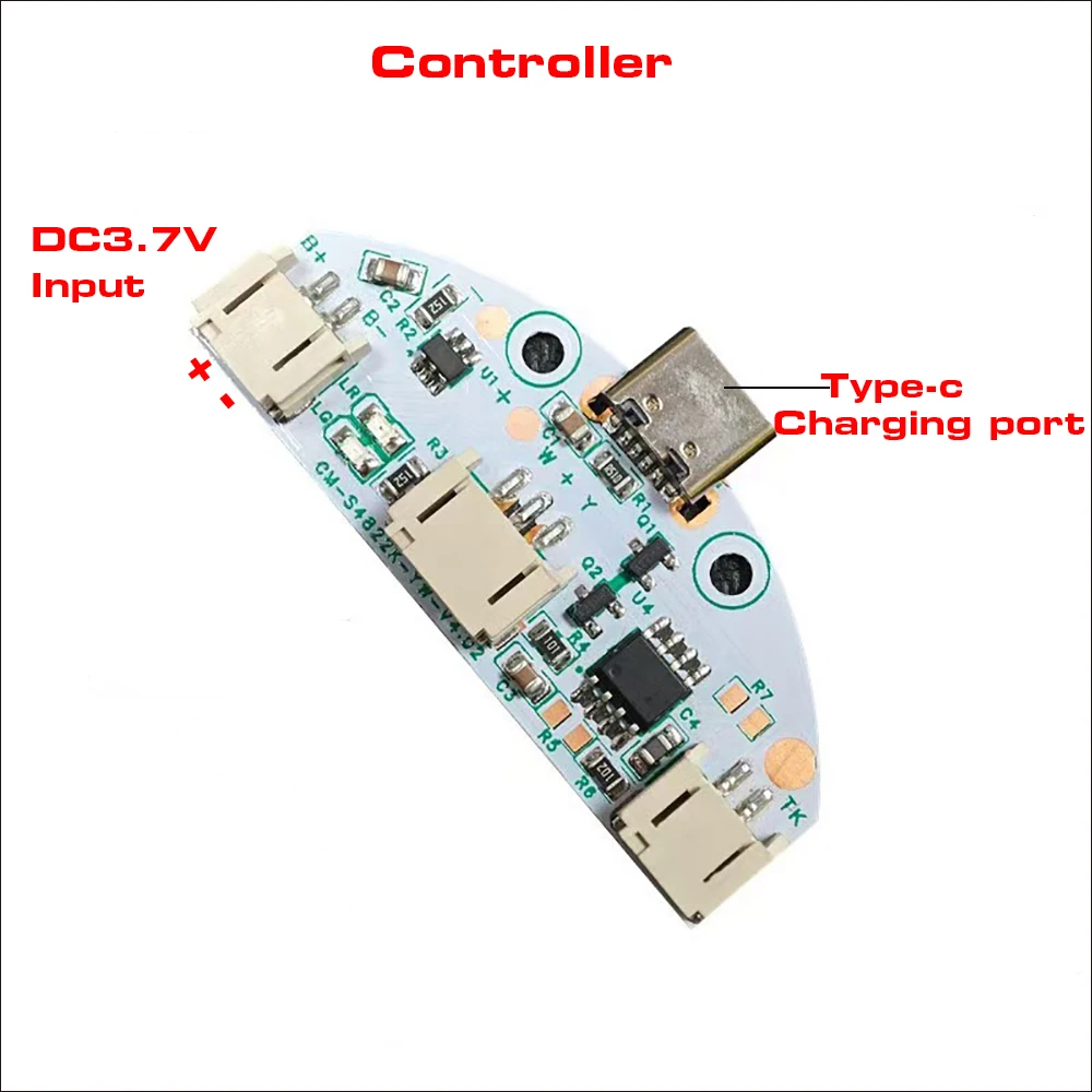 DC3.7V Input Light Source RGB LED Light Panel 31MM Dimming By Controller +Remote Control Touch Switch And Charging Port Type-c.