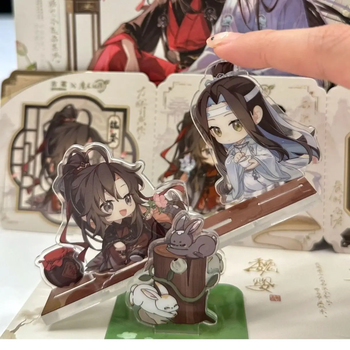 Аниме Mo Dao Zu Shi акриловая тетради Wei Wuxian Lan Wangji креативные качели украшение для рабочего стола подарок