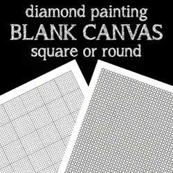 1pc diamond painting square Round Canvas