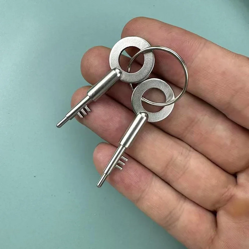 

Универсальный дверной замок из розового золота для ванной комнаты, новое издание - универсальный трехозубчатый замок из нержавеющей стали, заготовка