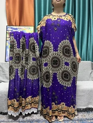 Abayas en coton musulman pour femmes, Robe florale d'été, Robe africaine, Islam, Nigeria, Robes avec écharpe châle 2024x80cm, Nouveau, 160