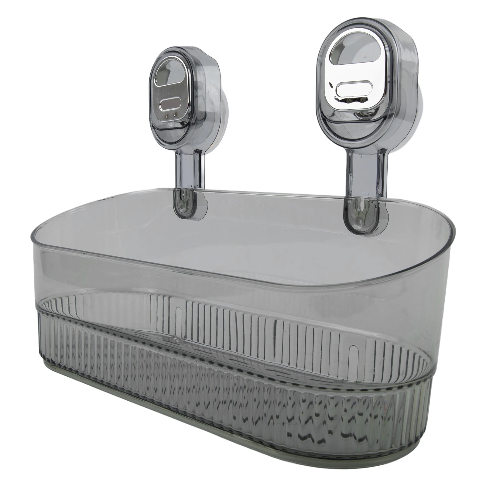 Brown Bathroom Suction Storage No-Drill Organizer Practical Dormitory Storage Travel Organizing Solution Unique Drain Design