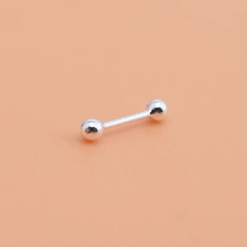 10PCS 925 sterling silver earrings, ear sticks, nose studs Korean fashion jewelry accessories for women