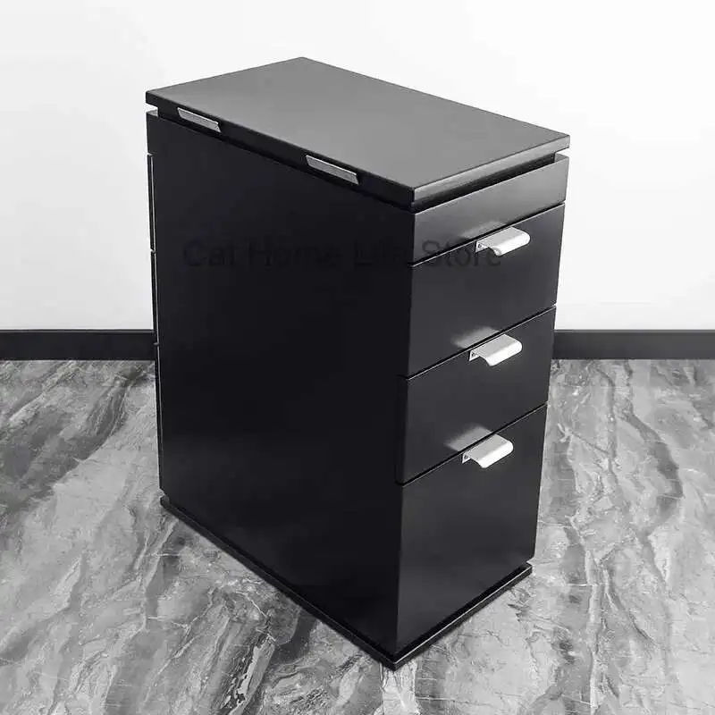 

Salon Furniture for Beauty Salon Rolling Trolley Storage Wood Auxiliary Trolleys Lashista Stainless Steel Cart Drawers Black Bar