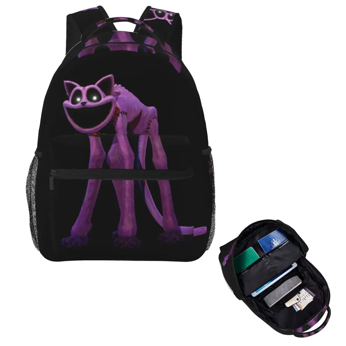 CATNAP Monster Student Backpack School Bag Hiking Travel Daypack for Boys Girls Fashion Bookbag Shoulder Bags