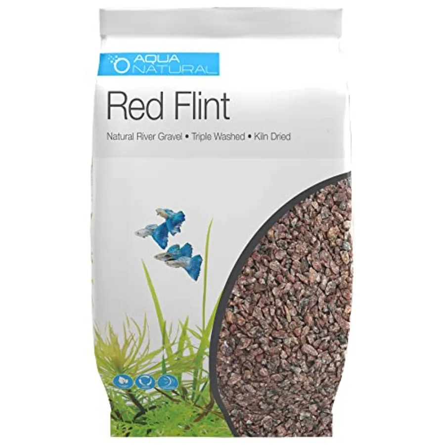 

Red Flint 20lb Gravel Substrate for aquascaping Aquariums vivariums and terrariums 4-6mm