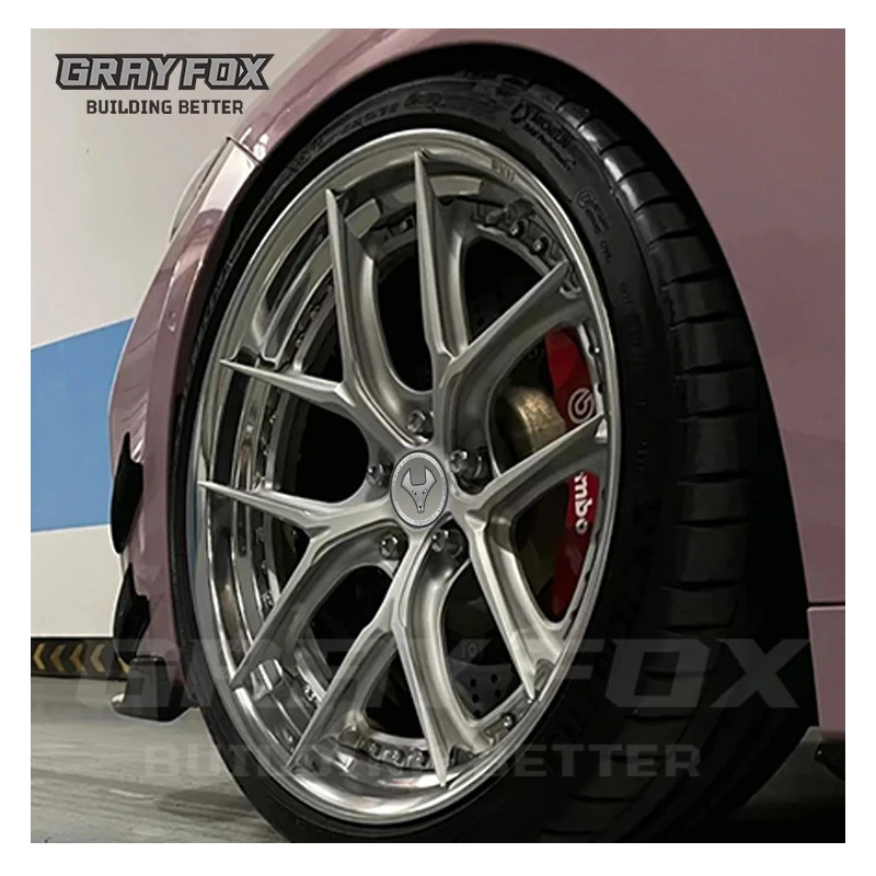 

GRAYFOX Custom Racing Car Silver Forged Wheels 17-19 Inch 5x120/5x112/5x114.3 for Audi