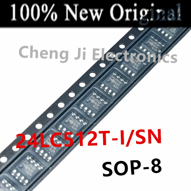 10PCS/Lot   24LC64T-I/SN   24LC64I 、24LC512T-I/SN   24LC512I   New I2C Serial EEPROM Memory Chip   24LC64 、24LC512