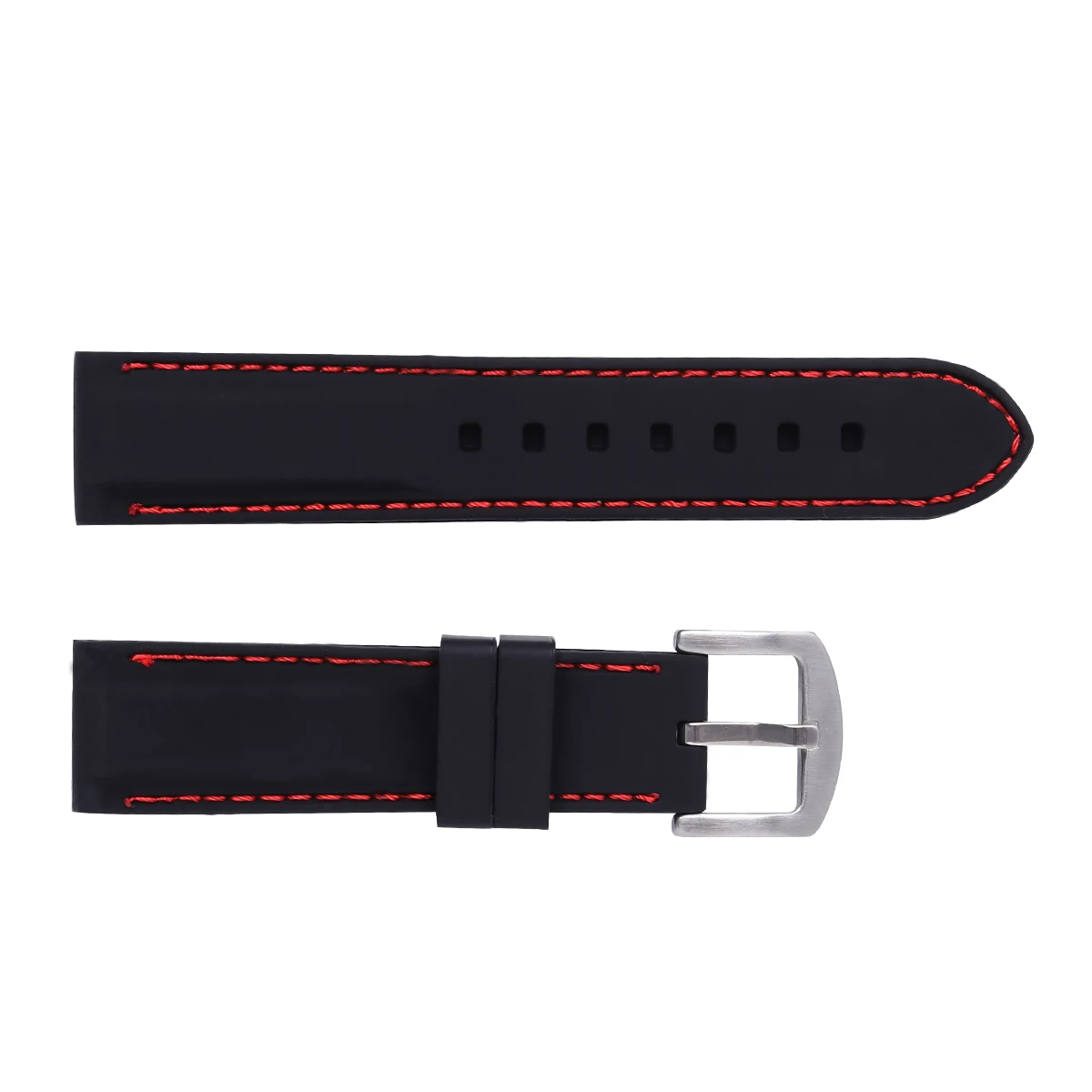 

26mm Silicone Waterproof Diving Straps Fitness Red String Dust Oil Resistant Matching Watch Straps Most Watches