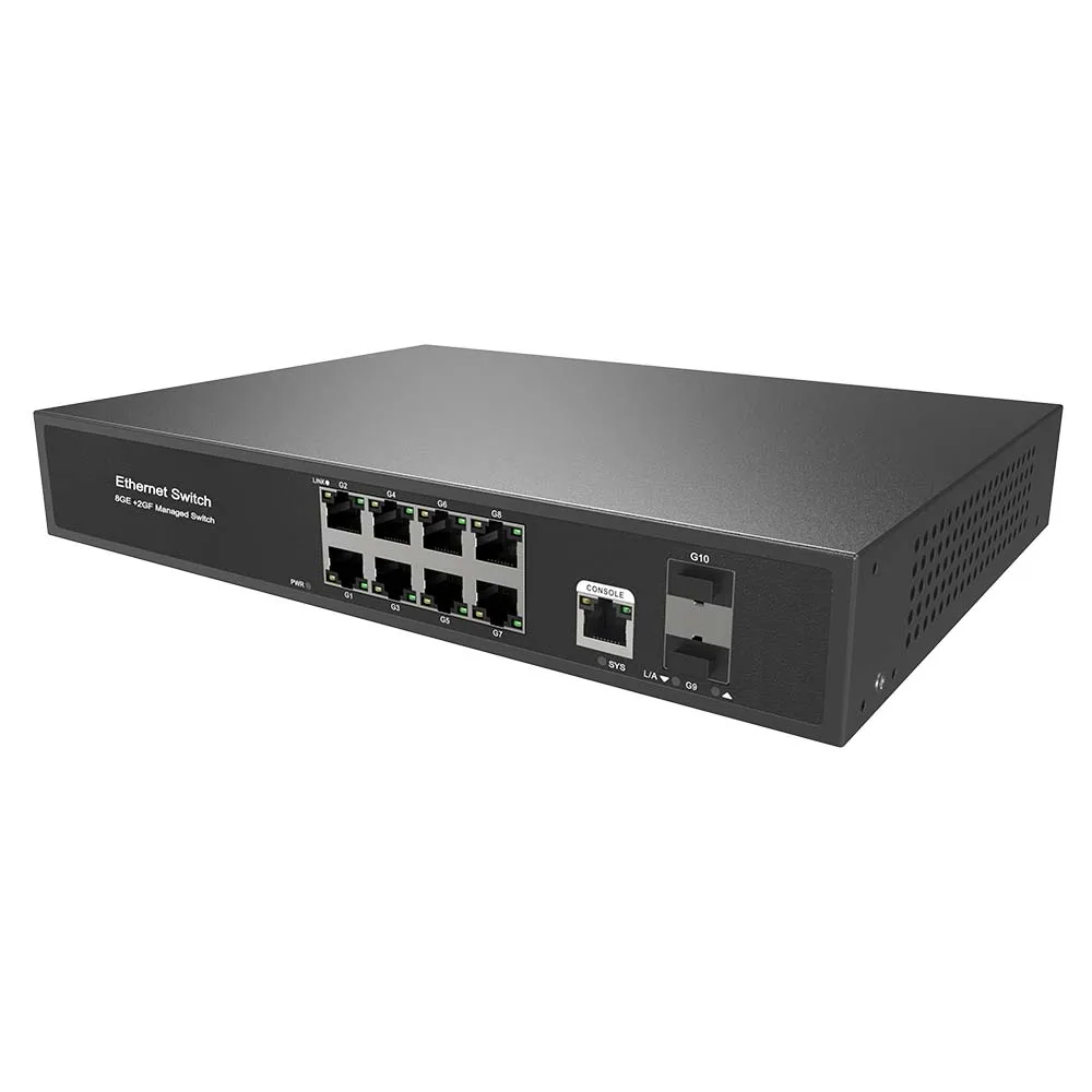 

8-Port Full Gigabit Managed Ethernet Switch with VLAN SNMP QoS Functions