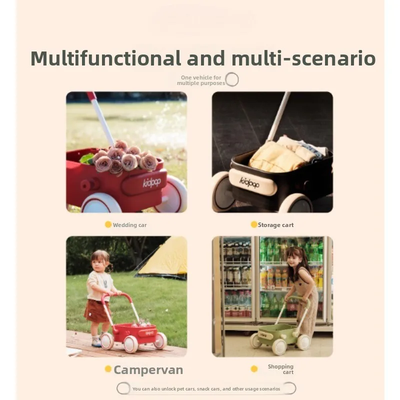 Baby walking cart, 1-3 year old children's stroller, toy cart, baby's first year gift, walking assistant cart