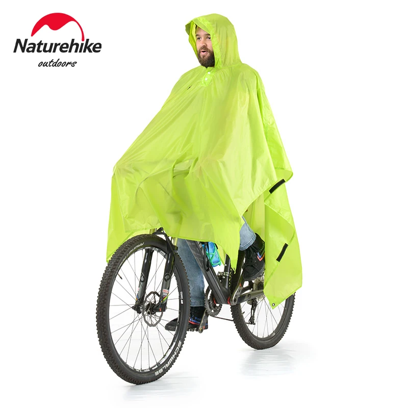 Naturehike Rain Jacket 3 in 1 Multifunction Poncho Raincoat Rainwear Sand Beach Mat Fshing Canopy Awning Bike Poncho Picnic Mat