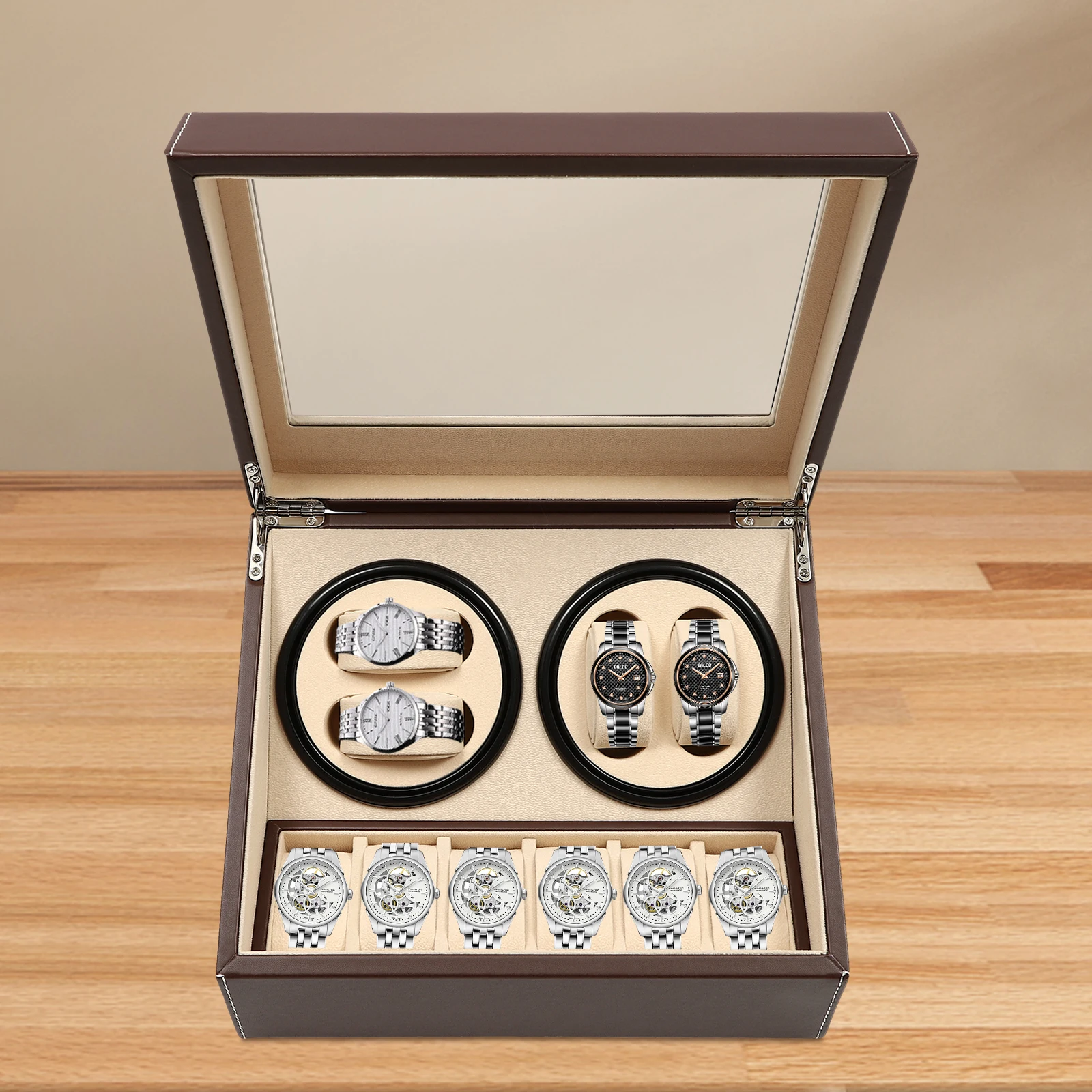 boîte montre rotative elektronique – vue détaillée