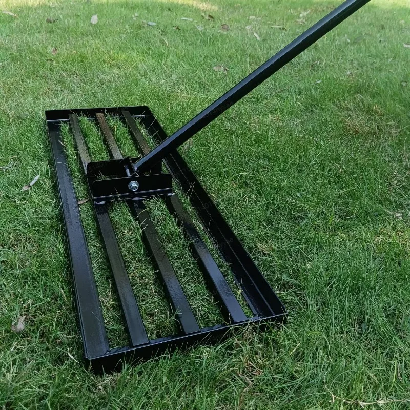 Lawn Leveling Rake, Leveling Machine, Soil Fertilizer Tool, Garden Farm Vegetable Plot Push-Pull Leveler, Sand Rake, Grass Rake