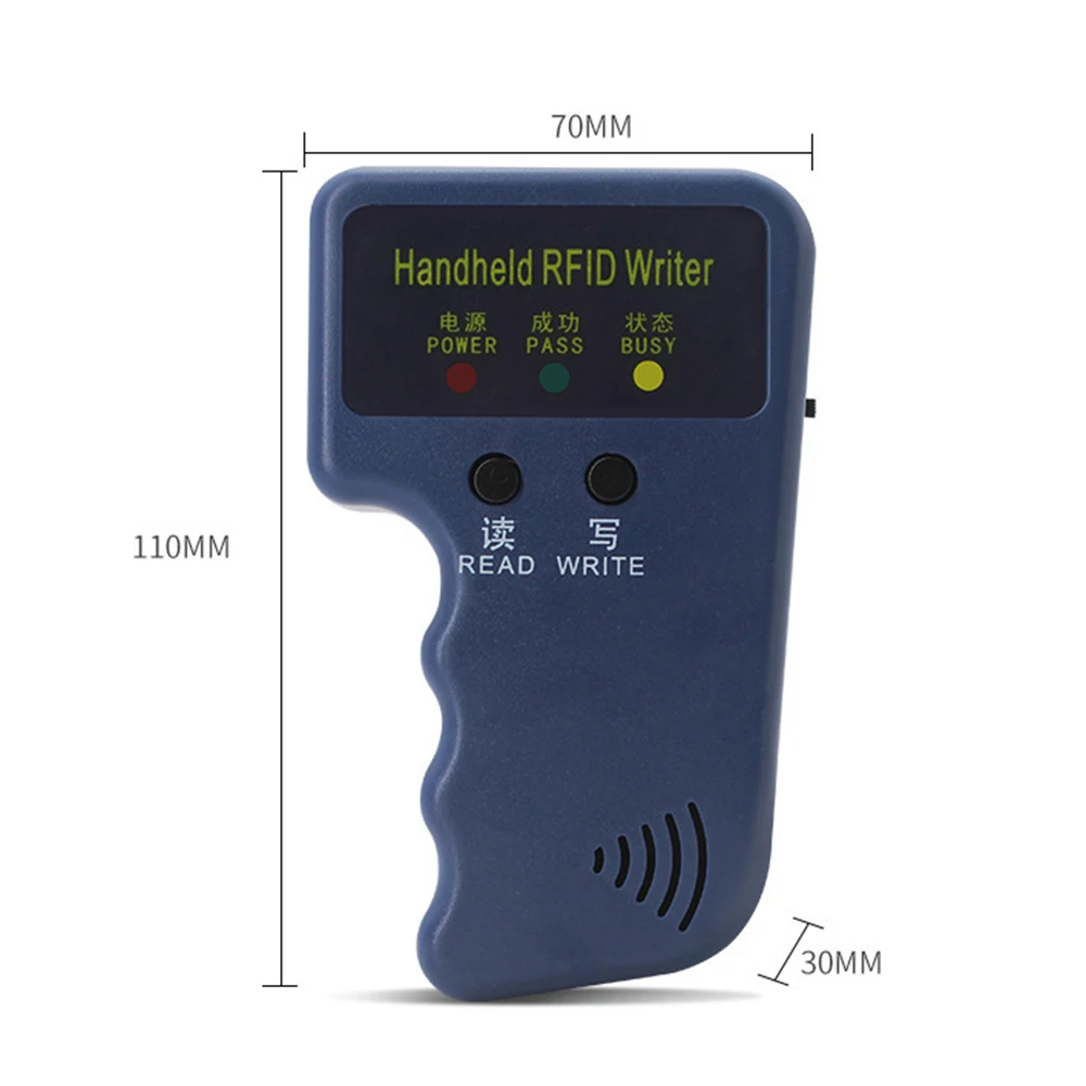 Handheld Flipper Zero Duplicator Card Reader 125KHz EM4100 Video Programmer Writer T5577 Repetitive Wipe Handheld RFID Writer