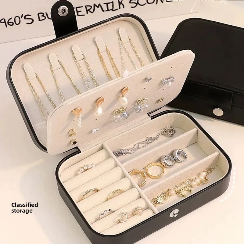 

1/2pcs Jewelry Box Pu Leather Storage Box Jewelry Storage Box Suitable for Storing Rings and Necklaces Can Be Used As A Gift Box