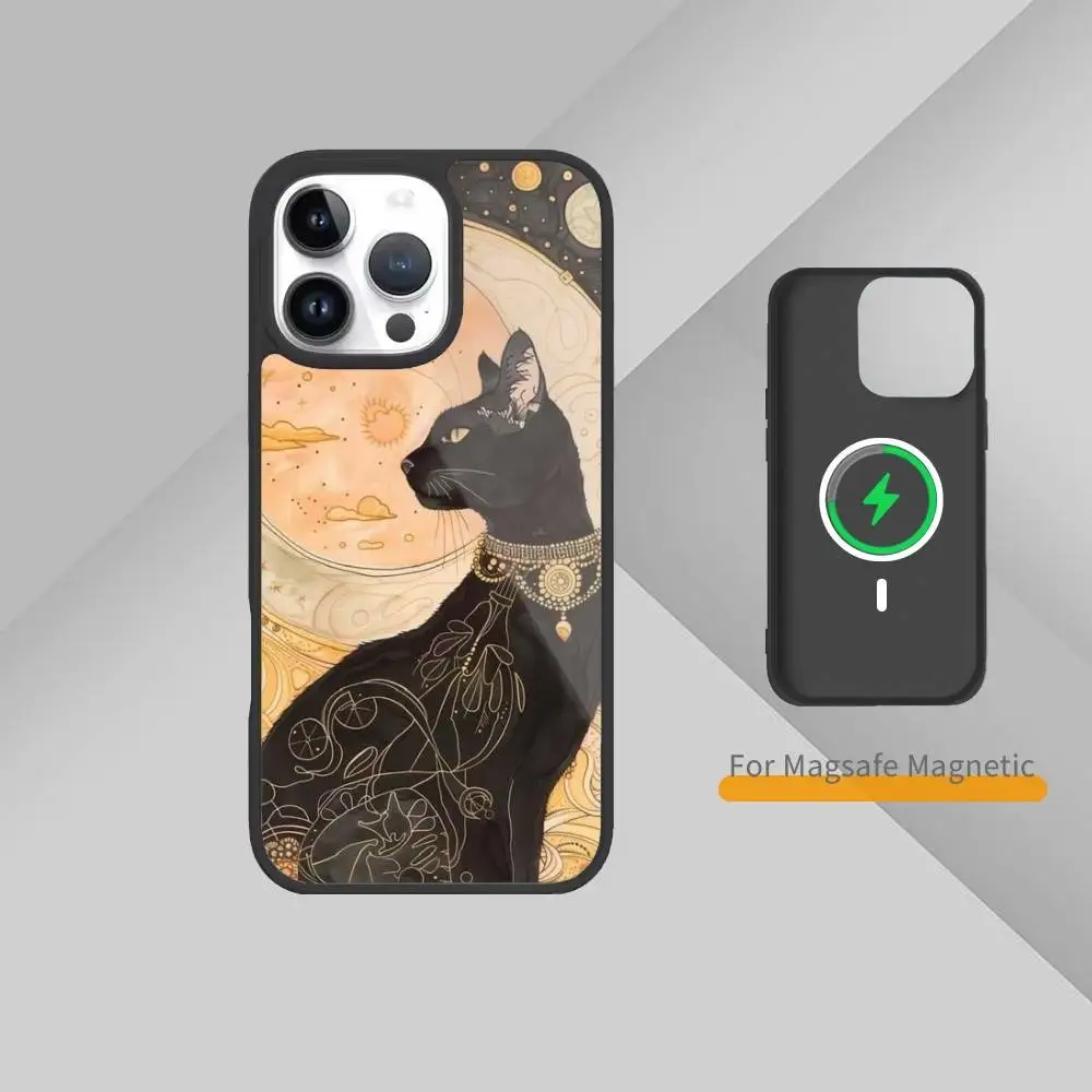 Egypt Pharaoh mural Phone Case For iPhone17,16,15,14,13,12,11 Plus,Pro Max Magnetic Magsafe Wireless Charging #4