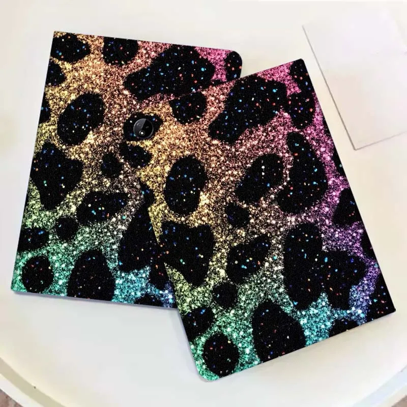 لون تألق ليوبارد طباعة ل Vivo IQOO Pad Pad2 Pad3 Pad5 Air SE Pro 11 11.5 12.1 12.3 13 بوصة غطاء قابل للطي اللوحي #5
