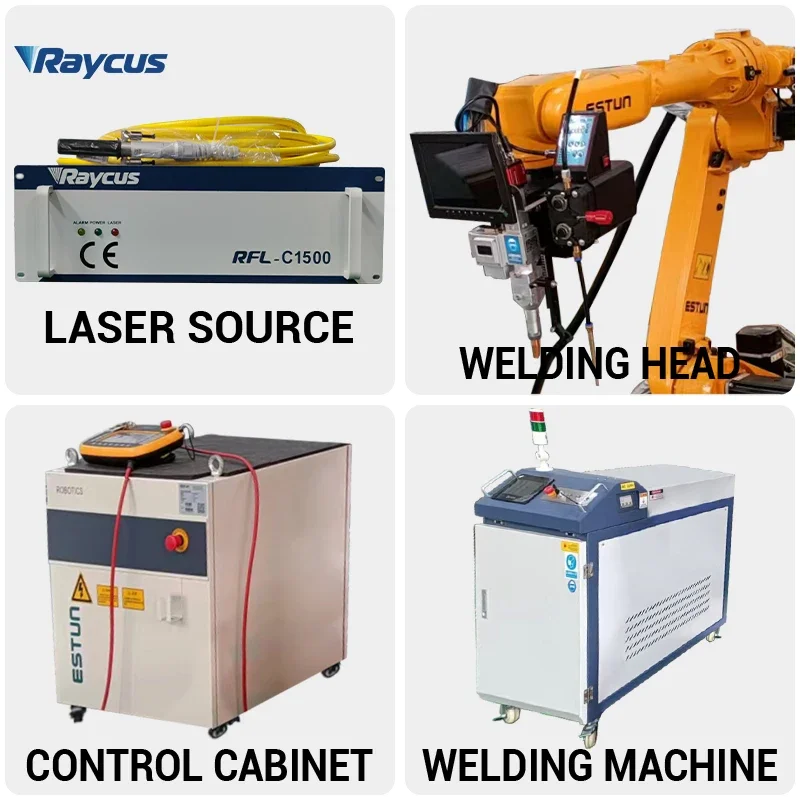 高精度3D自動レーザー溶接ロボット、ステンレス鋼・アルミニウム対応、中国ブランドロボットアーム、1.5KWレーザー溶接